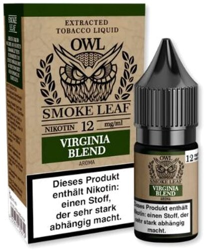 OWL Smoke Leaf Virginia Blend Tobacco Liquid 10ml 12mg