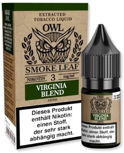 OWL Smoke Leaf Virginia Blend Tobacco Liquid 10ml 3mg