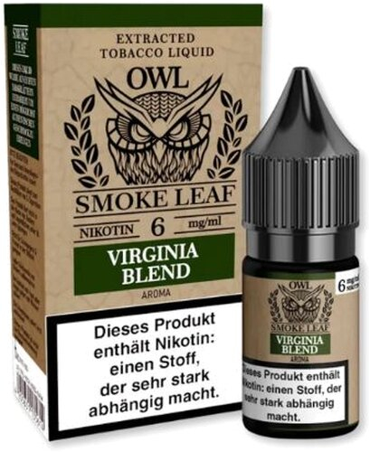 OWL Smoke Leaf Virginia Blend Tobacco Liquid 10ml 6mg