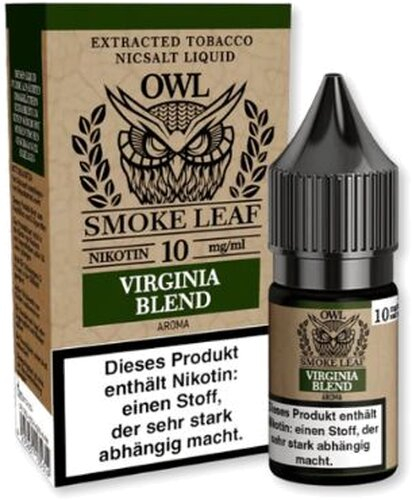 OWL Smoke Leaf Virginia Blend Tobacco Nikotinsalz Liquid 10ml 10mg