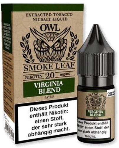OWL Smoke Leaf Virginia Blend Tobacco Nikotinsalz Liquid 10ml 20mg
