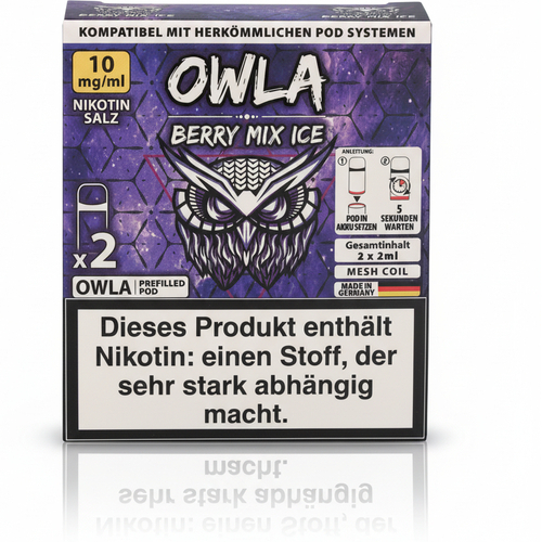 OWLA Berry Mix Ice Prefilled Pod 2x2ml 10mg