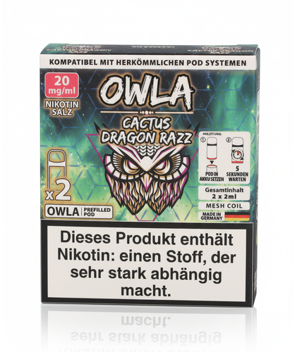 OWLA Cactus Dragon Razz Prefilled Pod 2x2ml 20mg