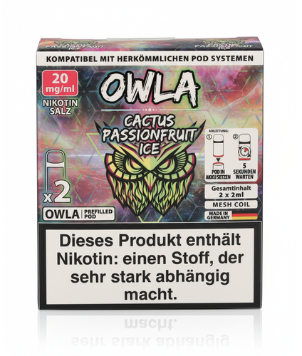OWLA Cactus Passionfruit Ice Prefilled Pod 2x2ml 20mg