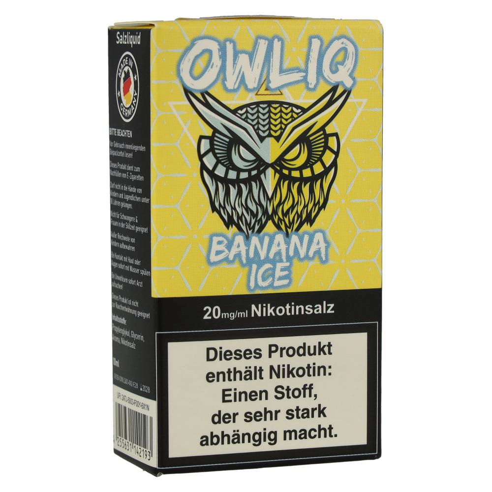 OWLIQ Nikotinsalzliquid Banana Ice 20mg/ml OWLIQ Nikotinsalzliquid Banana Ice 20mg/ml
