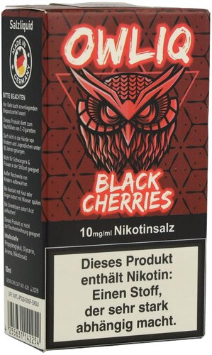 OWLIQ Nikotinsalzliquid Black Cherries 10mg/ml OWLIQ Nikotinsalzliquid Black Cherries 10mg/ml