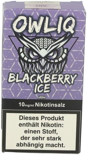 OWLIQ Nikotinsalzliquid Blackberry Ice 10mg/ml OWLIQ Nikotinsalzliquid Blackberry Ice 10mg/ml