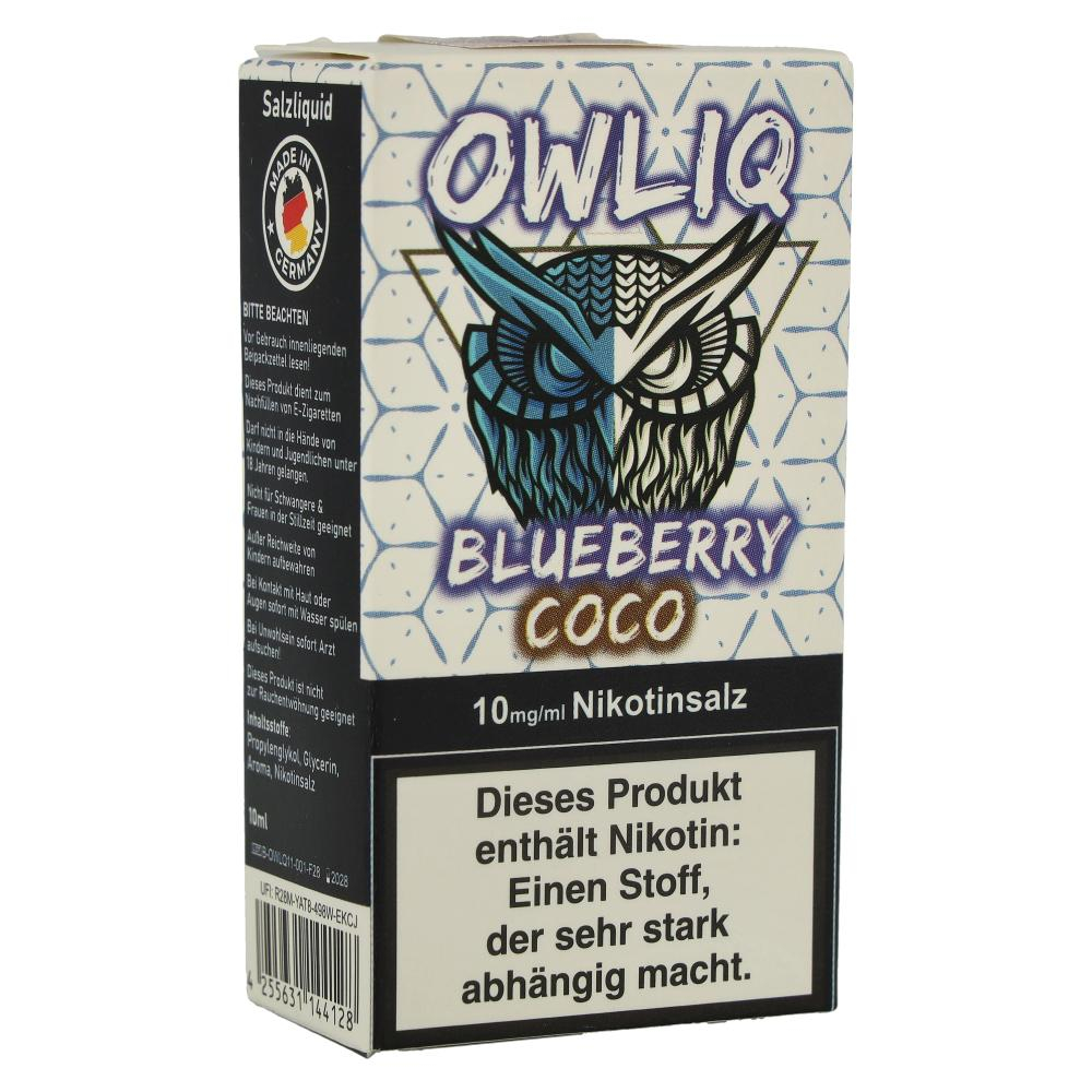 OWLIQ Nikotinsalzliquid Blueberry Coco 10mg/ml OWLIQ Nikotinsalzliquid Blueberry Coco 10mg/ml