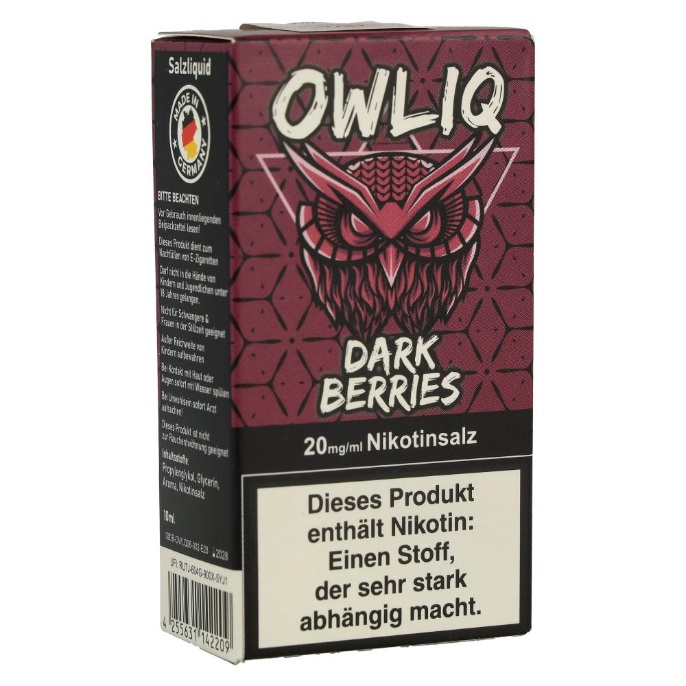 OWLIQ Nikotinsalzliquid Dark Berries 20mg/ml OWLIQ Nikotinsalzliquid Dark Berries 20mg/ml