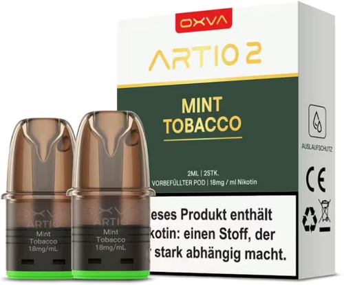 Oxva Artio 2 Prefilled Pods Mint Tobacco 2x2ml 18mg