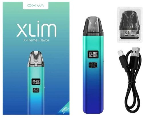 Oxva Xlim  Kit V2 Version Blue Green E-Zigarette Oxva Xlim  Kit V2 Version Blue Green E-Zigarette
