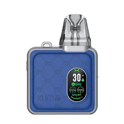 OXVA Xlim SQ Pro Pod Kit E-Zigarette Blue Leather OXVA Xlim SQ Pro Pod Kit E-Zigarette Blue Leather