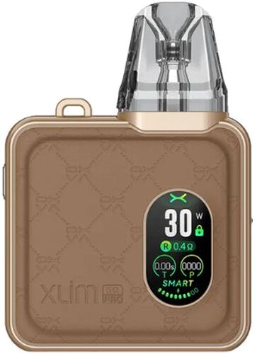 OXVA Xlim SQ Pro Pod Kit E-Zigarette Brown Leather OXVA Xlim SQ Pro Pod Kit E-Zigarette Brown Leather