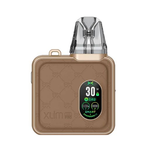 OXVA Xlim SQ Pro Pod Kit E-Zigarette Brown Leather OXVA Xlim SQ Pro Pod Kit E-Zigarette Brown Leather