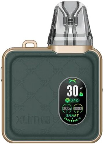 OXVA Xlim SQ Pro Pod Kit E-Zigarette Green Leather OXVA Xlim SQ Pro Pod Kit E-Zigarette Green Leather