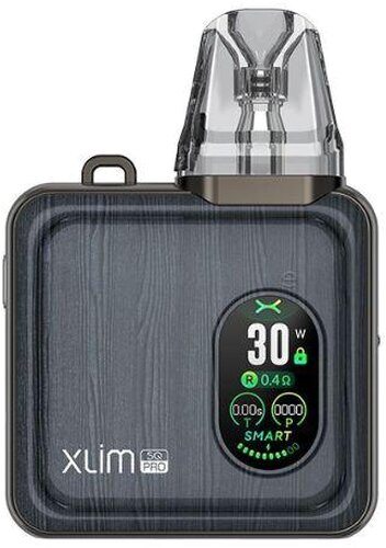 OXVA Xlim SQ Pro Pod Kit E-Zigarette Gunmetal Wood OXVA Xlim SQ Pro Pod Kit E-Zigarette Gunmetal Wood