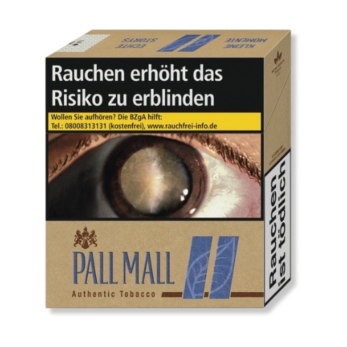 Pall Mall Authentic Blau Giga ohne Zusätze (8x28) Pall Mall Authentic Blau Giga ohne Zusätze (8x28)