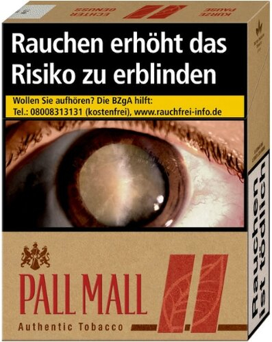 Pall Mall Authentic Red ohne Zusätze (8x27)