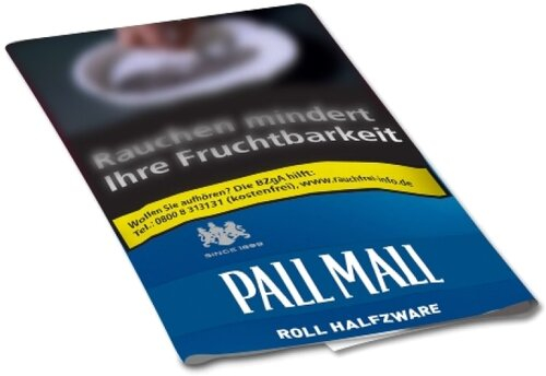Pall Mall Roll Halfzware Blau 30g Päckchen Feinschnitt