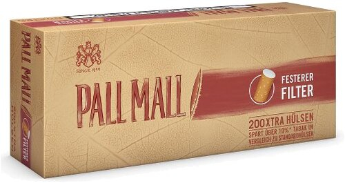 Pall Mall Zigarettenhülsen Authentic Rot 200 Stück Pall Mall Zigarettenhülsen Authentic Rot 200 Stück