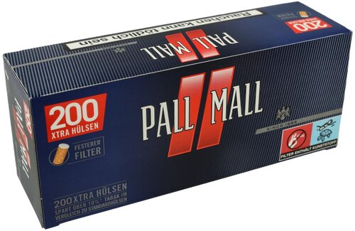 Pall Mall Zigarettenhülsen Xtra Rot 200 Stück Pall Mall Zigarettenhülsen Xtra Rot 200 Stück