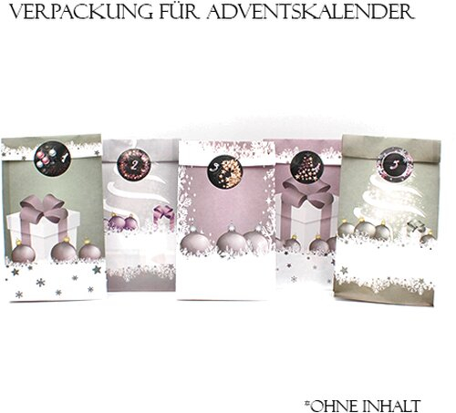 Papiertüten Adventskalender (5 Motive)