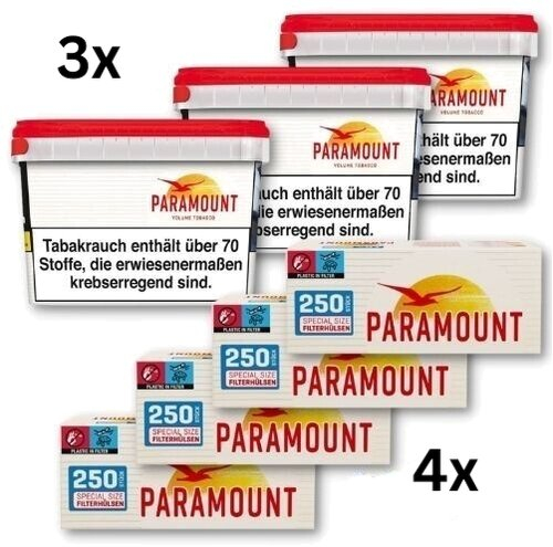 Paramount Sparpaket 690g Tabak + 1.000 Filterhülsen