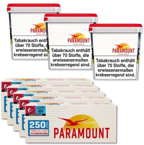 Paramount Sparpaket 945g Tabak + 1.250 Filterhülsen