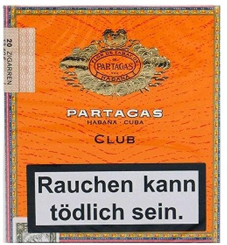 Partagas Club Zigarillos 20 Stück Partagas Club Zigarillos 20 Stück