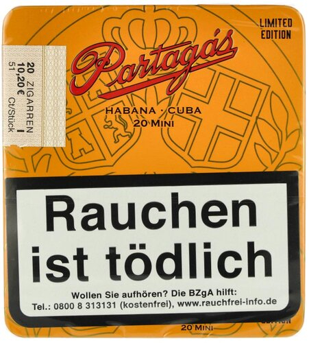 Partagas Mini 20 Zigarillos 20 Stk Partagas Mini 20 Zigarillos 20 Stk