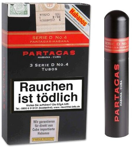Partagas Serie D No. 4 A/T 3 Zigarren Partagas Serie D No. 4 A/T 3 Zigarren