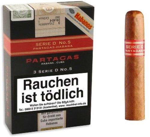 Partagas Serie D No. 5 A/T 3 Zigarren Partagas Serie D No. 5 A/T 3 Zigarren
