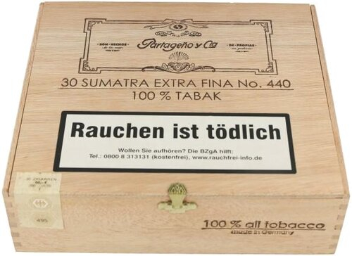 Partageno Zigarren No 440 Sumatra 30 Stück Partageno Zigarren No 440 Sumatra 30 Stück