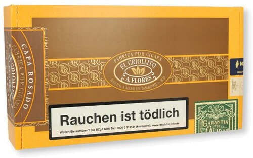 PDR El Criollito A Flores Rosado Robusto Zigarren 24 Stk. PDR El Criollito A Flores Rosado Robusto Zigarren 24 Stk.