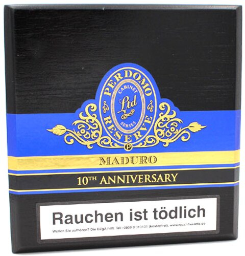 Perdomo Zigarren 10th Anniversary Reserve Maduro Churchill 25Stk. Perdomo Zigarren 10th Anniversary Reserve Maduro Churchill 25Stk.