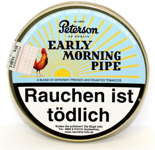 Peterson Early Morning Pipe Pfeifentabak 50g Peterson Early Morning Pipe Pfeifentabak 50g