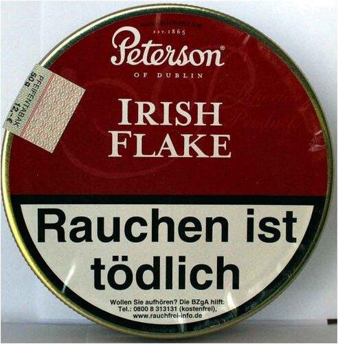 Peterson Pfeifentabak Irish Flake 50g Dose Peterson Pfeifentabak Irish Flake 50g Dose