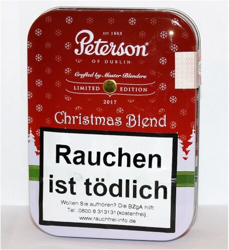 Peterson of Dublin Pfeifentabak Christmas Blend 2017 100g Dose Peterson of Dublin Pfeifentabak Christmas Blend 2017 100g Dose