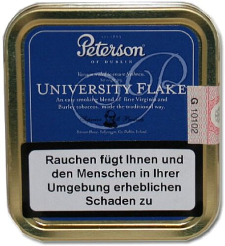 Peterson Pfeifentabak University Flake 50g Dose Peterson Pfeifentabak University Flake 50g Dose