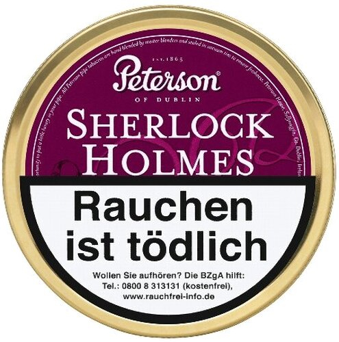 Peterson Sherlock Holmes Pfeifentabak 50g Dose Peterson Sherlock Holmes Pfeifentabak 50g Dose