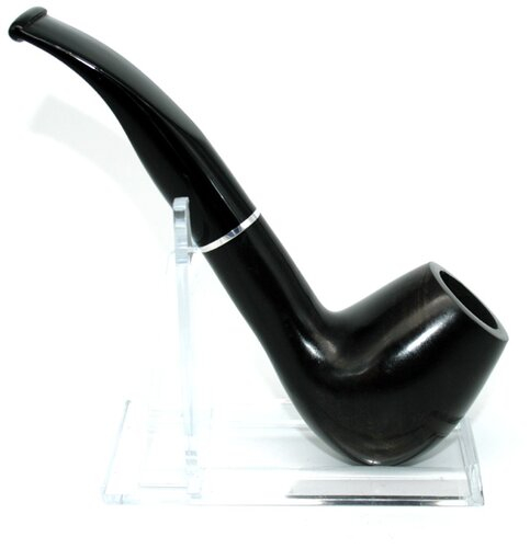 Pfeife Jean Claude, braun-schwarz marmoriert, Egg, Half-Bent