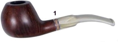 Pfeife JEAN CLAUDE Walnut Finish No.1