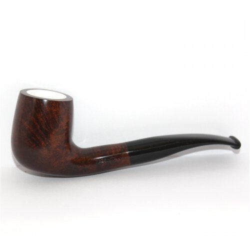 Pfeife mit Meerschaum-Einsatz braun 2