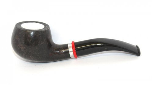 Pfeife mit Meerschaum-Einsatz grau 7 Pfeife mit Meerschaum-Einsatz grau 7