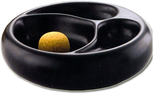 Pfeifenascher Keramik rund schwarz 2 Ablagen 16,5 cm Pfeifenascher Keramik rund schwarz 2 Ablagen 16,5 cm