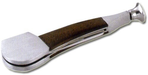 Pfeifenstopfer Chrom-Holz-Optik 3-teiliges Zubehör für die Pfeife dunkelbraun