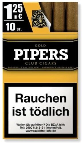 Pipers Little Cigars Gold Vanilla Zigarren