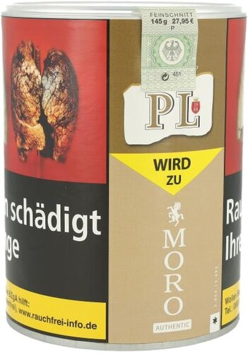 Moro Authentic Tabak 135g Dose Feinschnitt