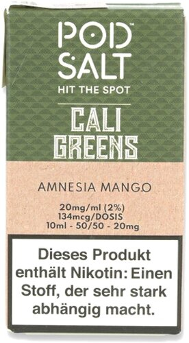 POD Salt Amnesia Mango Nikotinsalz Liquid 10ml 20mg POD Salt Amnesia Mango Nikotinsalz Liquid 10ml 20mg