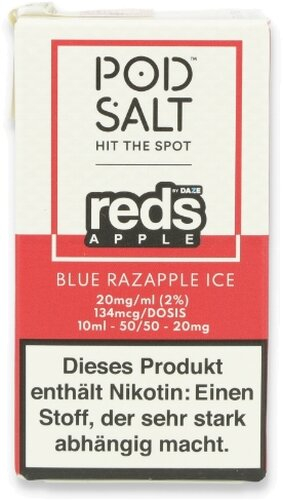 POD Salt Blue Razapple Ice Nikotinsalz Liquid 10ml 20mg